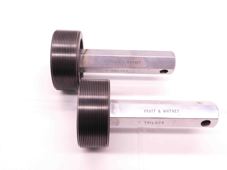 3 5/8 12 NS SET THREAD PLUG GAGE 3.625 3.6250 GO NO GO P.D.'S = 3.5654 & 3.5630 - BR10859CG4