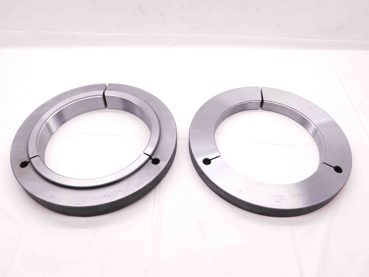 7 3/4 8 UNS 2A SPECIAL THREAD RING GAGES 7.75 GO NO GO P.D.'S = 7.6655 & 7.6546 - BR10865CG4