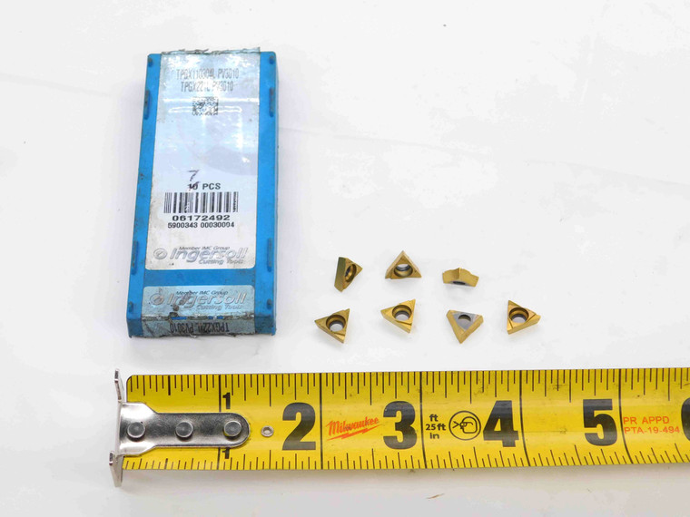 7pcs NEW INGERSOLL TPGX110304L TPGX221L PV3010 TiN CARBIDE INSERTS 6172492 - DM3651CP4