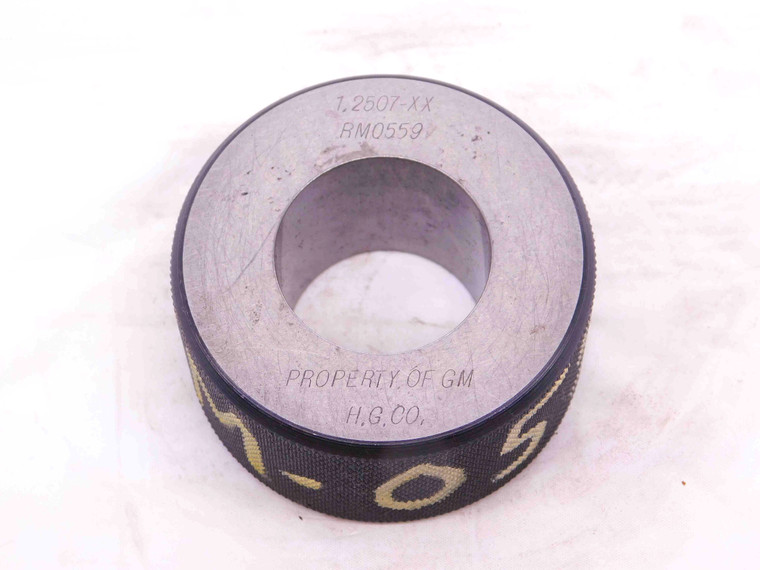 1.2507 CL XX MASTER PLAIN BORE RING GAGE 1.2500 +.0007 OVERSIZE 1 1/4 31.768 mm - NS3209CZ5