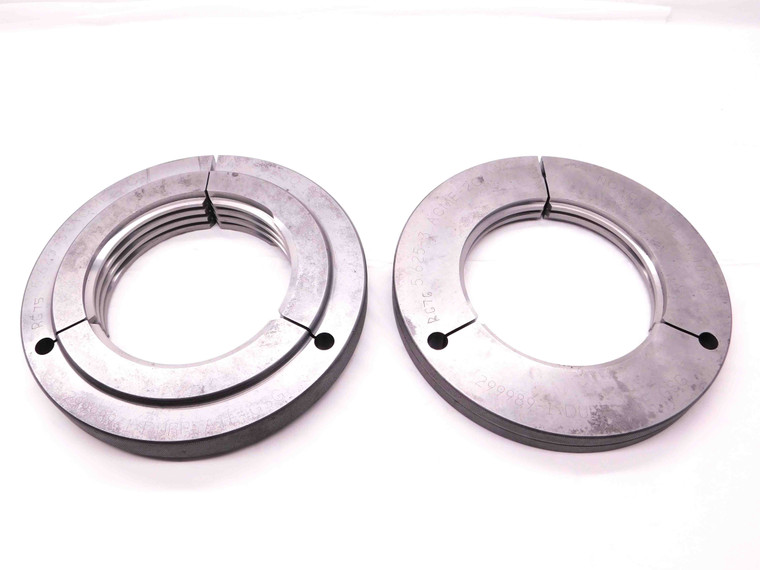 5 5/8 3 ACME 2G THREAD RING GAGES 5.625 3.0 GO NO GO P.D.'S = 5.4394 & 5.4078 NA - BR10936DG5