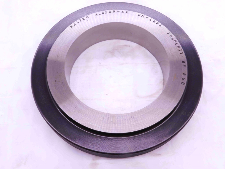 4.9209 CL XX MASTER PLAIN BORE RING GAGE 4.9219 -.0010 OVERSIZE 4 59/64 125 mm
