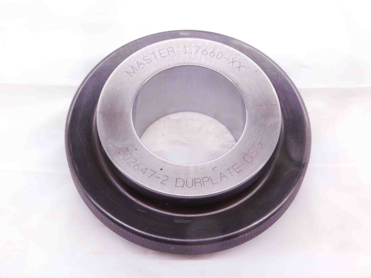 1.7660 CL XX MASTER PLAIN BORE RING GAGE 1.7656 +.0004 1 49/64 45 mm 1.766 CHECK - NS3272DG5