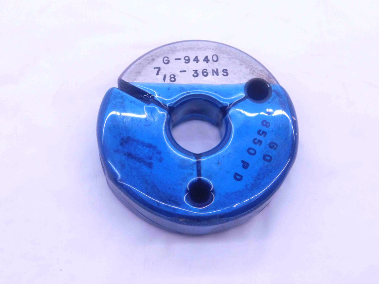 7/8 36 NS SPECIAL THREAD RING GAGE .875 .8750 GO ONLY P.D. = .8550 UNS - DW37828SLW