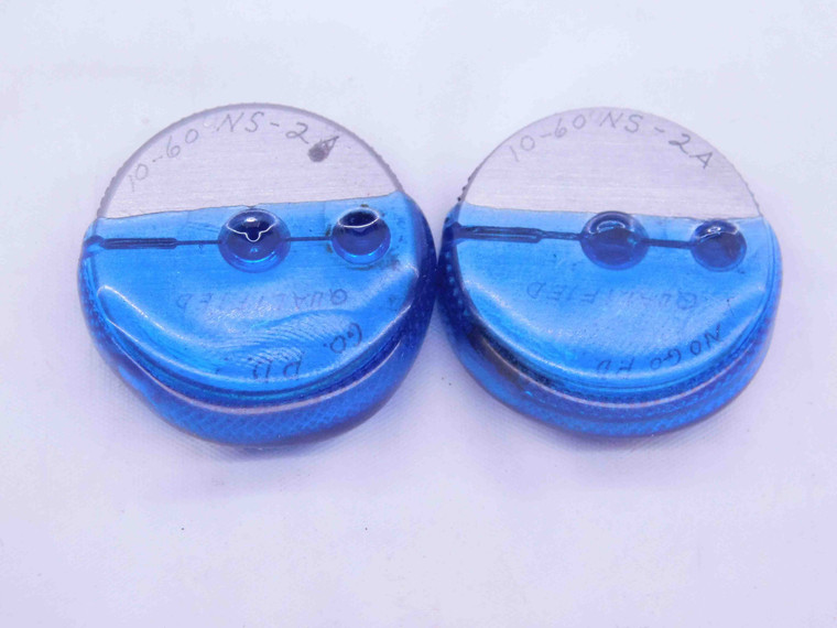 10 60 UNS 2A THREAD RING GAGES #10 .190 .1900 GO NO GO P.D.'S = .1785 & .1761 - DW37829SLW