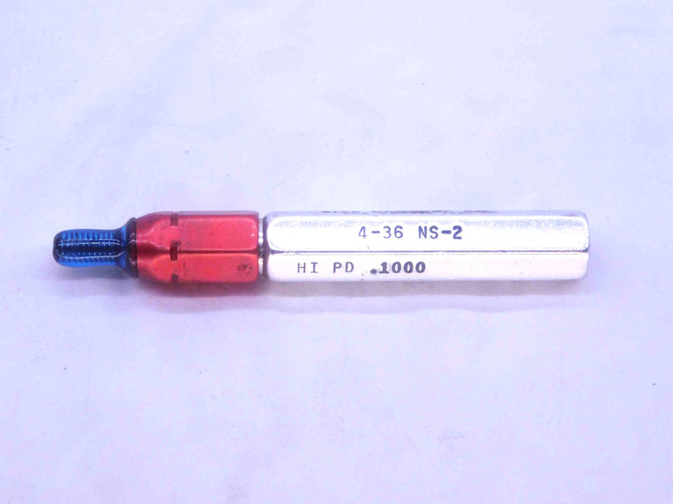 4 36 NS 2 THREAD PLUG GAGE #4 .112 .1120 NO GO ONLY P.D. = .1000 INSPECTION - DW37846SLW