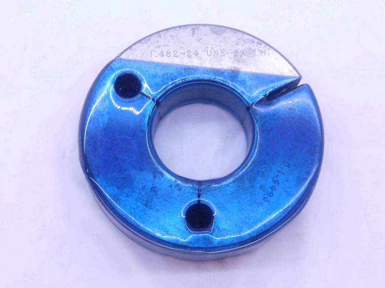 1.482 24 UNS 2A LEFT HAND THREAD RING GAGE 1.4820 NO GO ONLY P.D. = 1.4493 L.H. - DW37851SLW