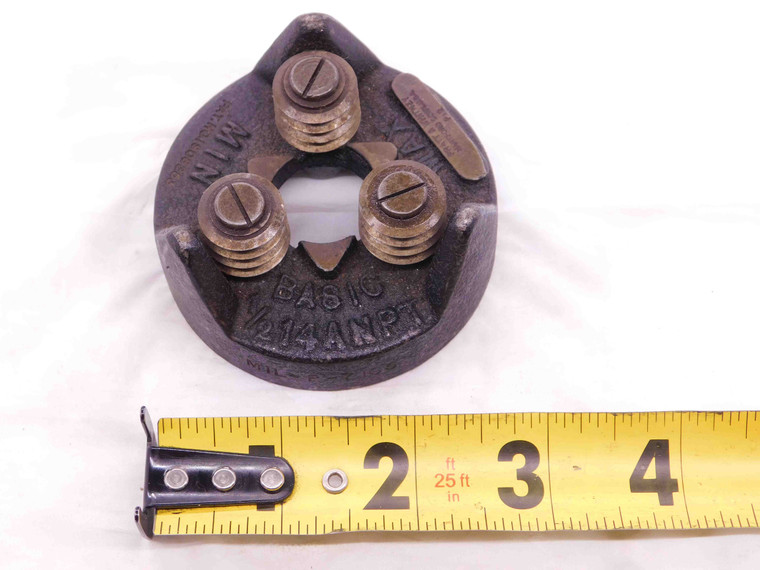 PRATT AND WHITNEY TRI-ROLL THREAD ROLLS 1/2 -14 ANPT BASIC .5 NPT NATIONAL PIPE - NS3307LVR