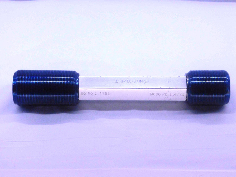 1 9/16 8 UN 2A SET THREAD PLUG GAGE 1.5625 GO NO GO P.D.'S = 1.4792 & 1.4721 - DW37954SLW