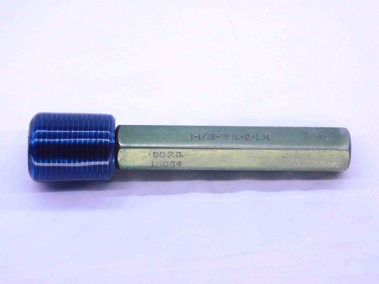1 1/16 12 N 2 LEFT HAND THREAD PLUG GAGE 1.0625 GO ONLY PD = 1.0084 2B 3B CHECK - DW37918SLW