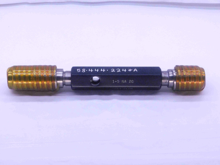 1" 5 NA 2G ACME SET THREAD PLUG GAGE 1.0 5. GO NO GO P.D.'S = .8920 & .8726 - DW37933OB5
