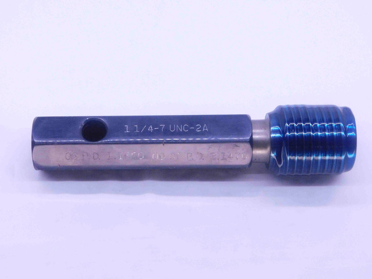 1 1/4 7 UNC 2A SET THREAD PLUG GAGE 1.25 1.250 1.2500 NO GO ONLY P.D. = 1.1476 - DW37934OB5