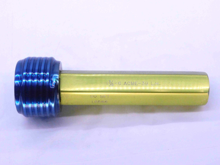1 3/4 6 ACME 3G LEFT HAND SET THREAD PLUG GAGE 1.75 GO ONLY P.D. = 1.6588 L.H. - DW38013CG4