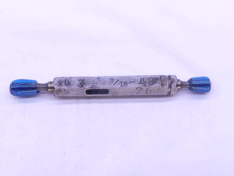 3/16 40 2B THREAD PLUG GAGE .1875 GO NO GO P.D.'S = .1713 & .1747 CHECK UNS - DW38076SLW
