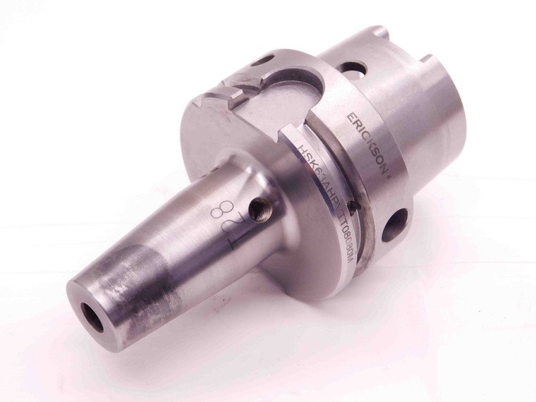 HSK63A ERICKSON 8mm I.D. SHRINK FIT TOOL HOLDER 8.0 80mm PROJ. HSK63AHPVTT08080M - BR11067BU