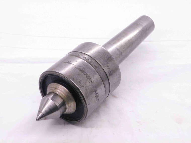 J & S TOOL CO. NO. 34 FULL LIVE LATHE CENTER MORSE TAPER #4 SHANK MT4 USA MADE - NS3500LVR