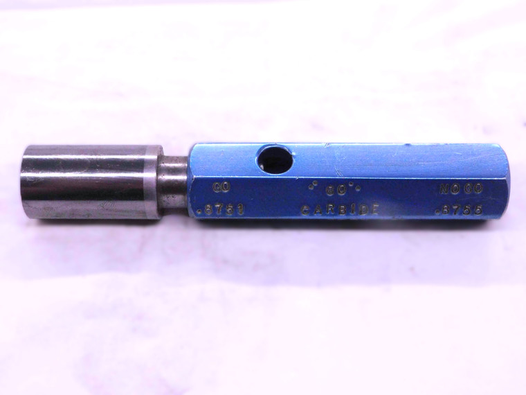 .8751 CARBIDE PIN PLUG GAGE .8750 +.0001 OVERSIZE 7/8 22.228 mm INSPECTION CHECK - NS3520CG4