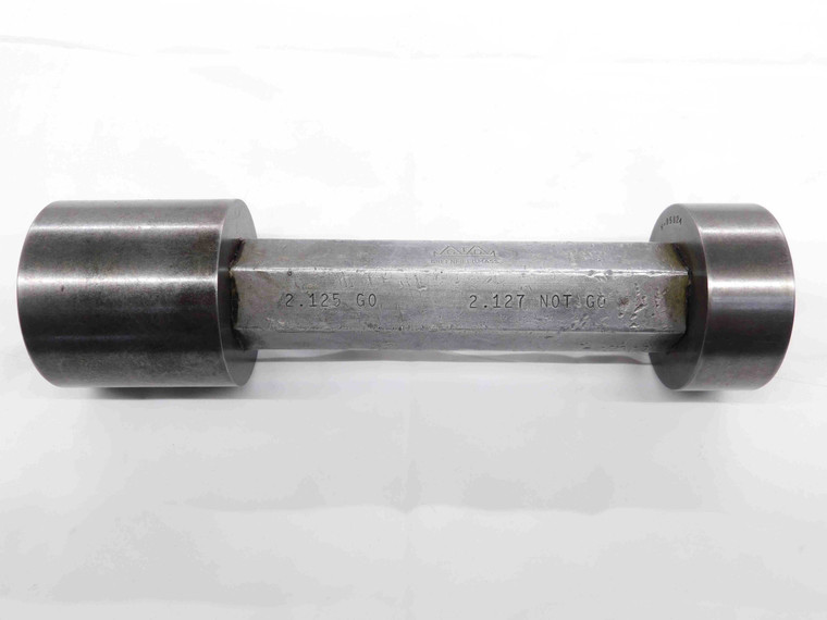 2.1250 & 2.1270 PIN PLUG GAGE GO NO GO ONSIZE 2 1/8 54 mm 2.125 2.127 INSPECTION - TJ0013AP5