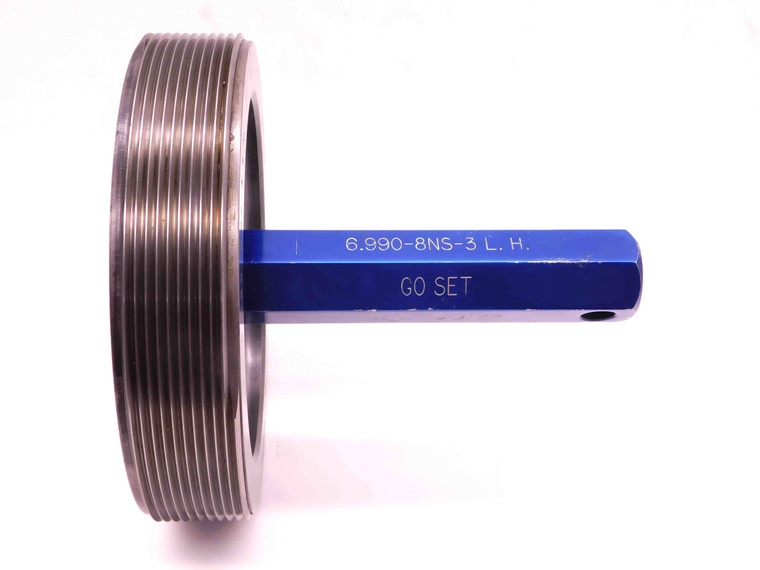 6.99 8 NS-3 LEFT HAND SET THREAD PLUG GAGE 6.990 GO ONLY P.D. = 6.9088 L.H. 3A - BR10996CG4