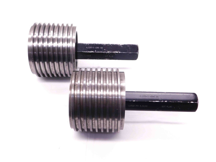 4 1/8 3 ACME 2G SET THREAD PLUG GAGE 4.125 GO NO GO P.D.'S = 3.9423 & 3.9128 - BR11014DG5