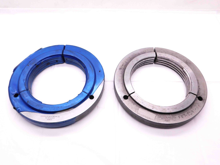 6 11/16 3 STUB ACME M1 2G THREAD RING GAGES 6.6875 GO NO GO PDS= 6.5418 & 6.5090 - BR11015DG5