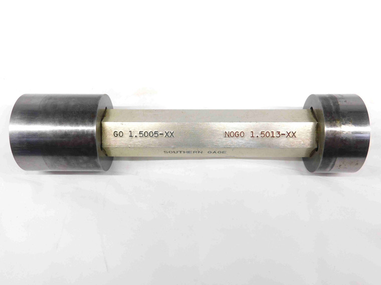 1.5005 & 1.5013 CL XX PIN PLUG GAGE GO NO GO 1.5000 +.0005 1 1/2 38 mm CHECK - TJ0023CL5