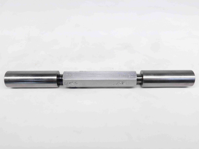.7495 & .7519 PIN PLUG GAGE GO NO GO .7500 -.0005 3/4 19 mm INSPECTION CHECK - TJ0056SLW