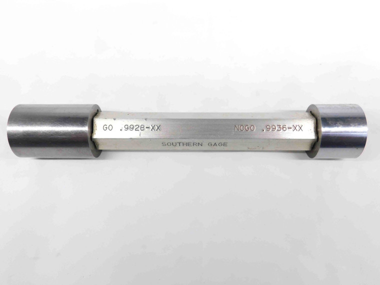 .9928 & .9936 CL XX PIN PLUG GAGE GO NO GO 1.0000 -.0064 1.0 25.217 mm CHECK - TJ0039CL5