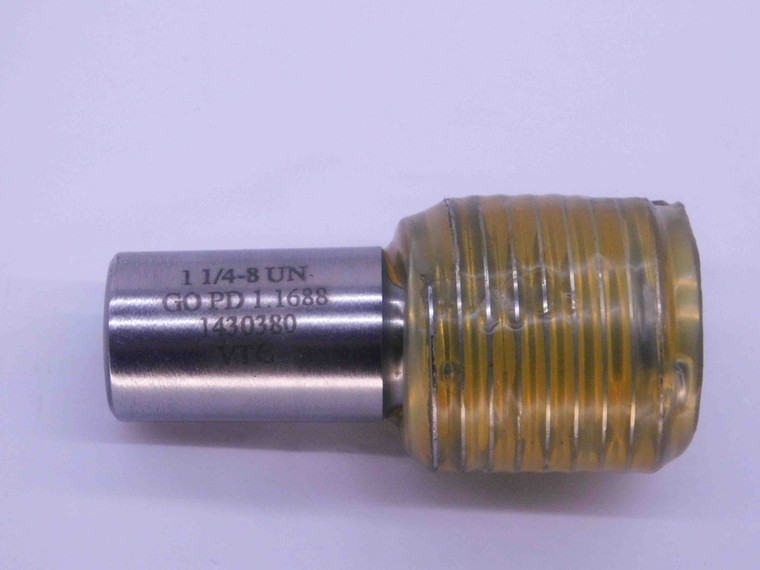 1 1/4 8 UN VERMONT THREAD PLUG GAGE 1.25 1.250 GO ONLY P.D. = 1.1688 2B OR 3B - DW38212SLW