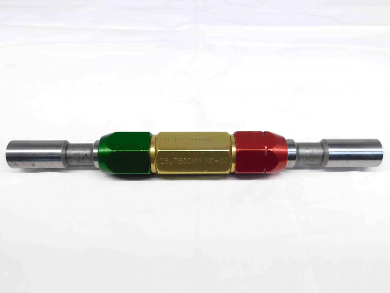 18.250 & 18.750 METRIC PIN PLUG GAGE GO NO GO 18.000 +.250 18 .7185 18.25 18.75 - TJ0113SLW