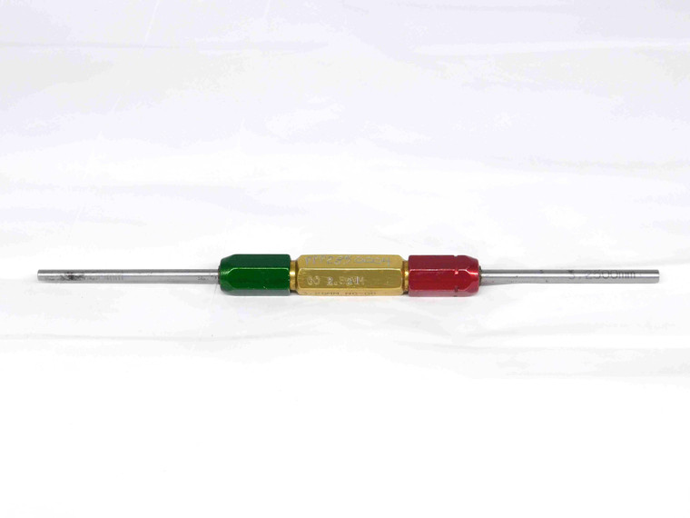 2.850 & 3.250 METRIC PIN PLUG GAGE GO NO GO 3.000 -.150 3 mm .1280 2.85 3.25 - TJ0130SLW