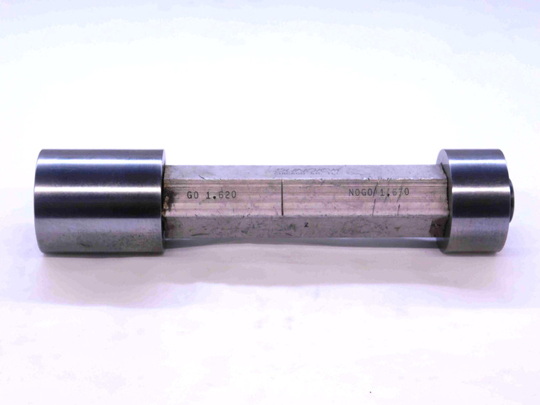 1.6200 & 1.6700 CL Z PIN PLUG GAGE GO NO GO 1.6719 -.0019 1 43/64 41 1.620 1.670 - JG0095CU4
