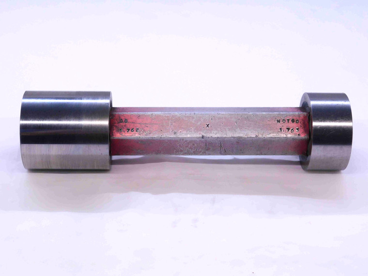 1.7620 & 1.7630 CL X PIN PLUG GAGE GO NO GO 1.7656 1 49/64 44.780 1.762 1.763 - JG0097CU4