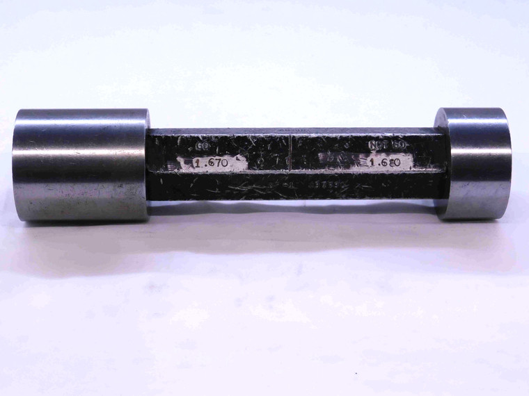 1.6700 & 1.6800 PIN PLUG GAGE GO NO GO 1.6719 -.0019 1 43/64 42.672 1.670 1.680 - JG0105CU4