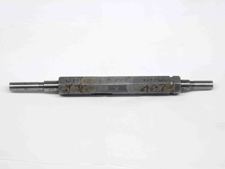 .1250 & .1270 CL X PIN PLUG GAGE GO NO GO ONSIZE 1/8 3 mm .125 .127 INSPECTION - TJ0149SLW