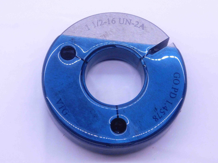 1 1/2 16 UN 2A VERMONT THREAD RING GAGE 1.5 1.50 1.500 GO ONLY P.D. = 1.4578 - DW38253CY5