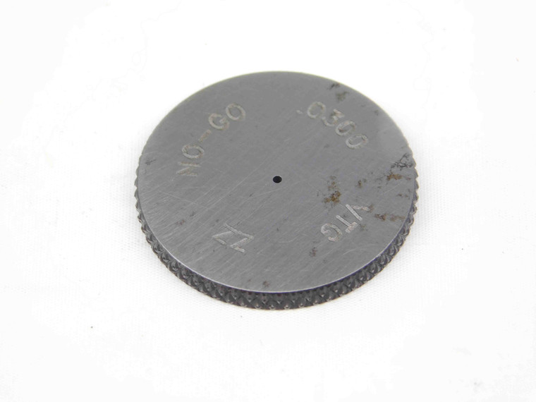 .0300 CL ZZ MASTER PLAIN BORE RING GAGE .0313 -.0013 UNDERSIZE 1/32 .762 mm .030 - TJ0160SLW