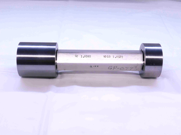 1.8080 & 1.8120 CL XX PIN PLUG GAGE GO NO GO 1.8125 1 13/16 46 1.808 1.812 - JG0151DJ5