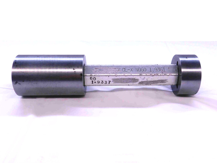 1.9337 & 1.9361 PIN PLUG GAGE GO NO GO 1.9375 -.0014 UNDERSIZE 1 15/16 49 mm - JG0167SLW