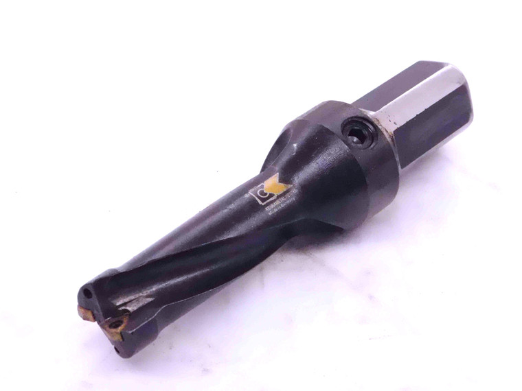 KENNAMETAL 7/8 O.D. COOLANT THRU INDEXABLE INSERT DRILL 1" SHANK 2 FL .875 - NS3801CH5