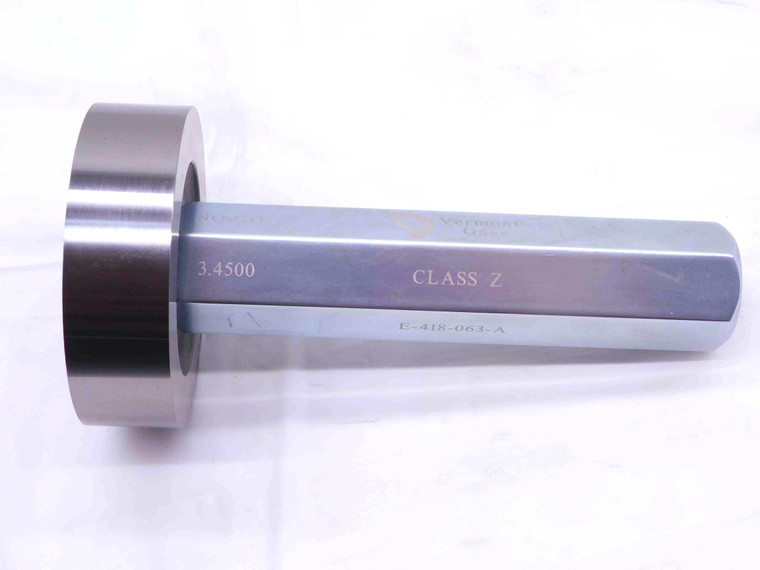 3.4500 CLASS Z PIN PLUG GAGE 3.4531 -.0031 OVERSIZE 3 29/64 87.630 mm 3.450 - NS3916BL5