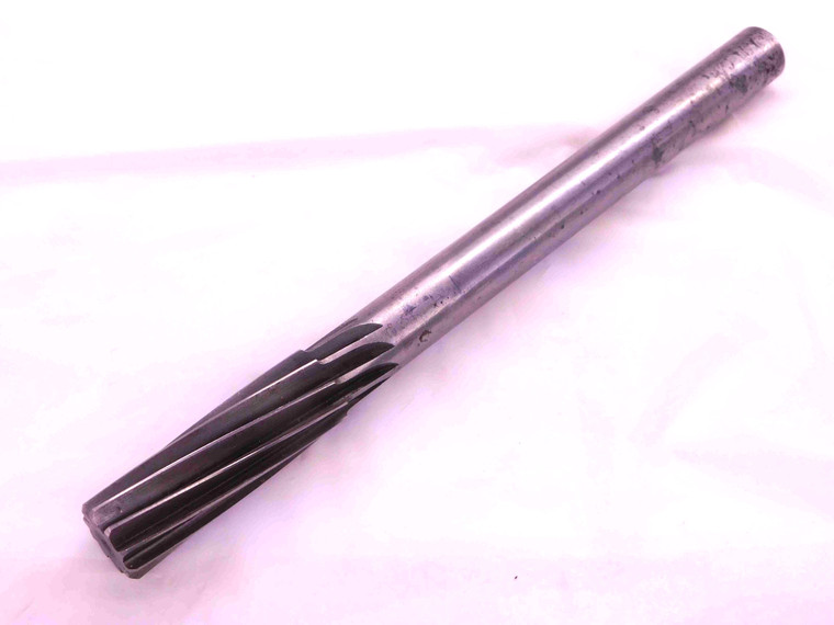 7/8 O.D. HSS CHUCKING REAMER 0.745 SHANK SPIRAL 10 FLUTE .875 .8750 ONSIZE - JG0367AF5