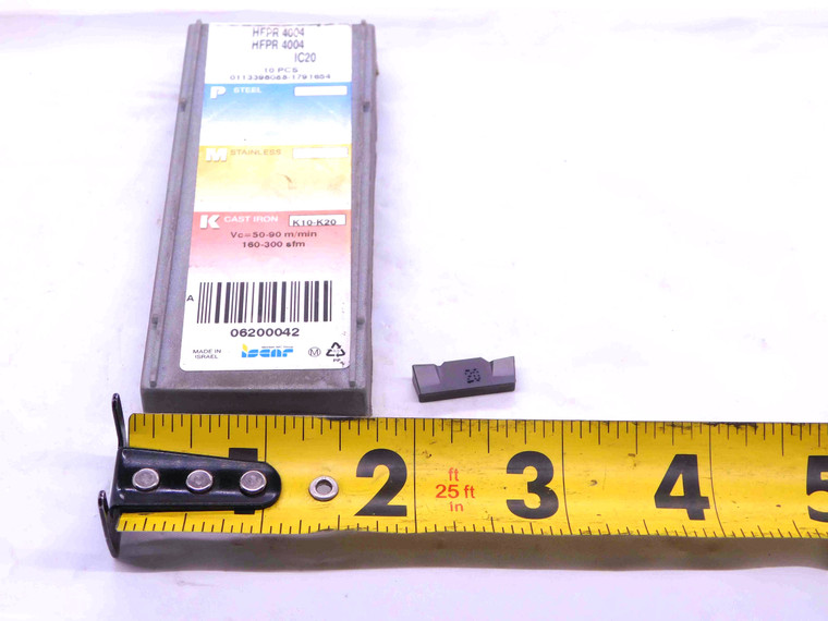 1pc NEW ISCAR HFPR 4004 IC20 CARBIDE GROOVING INSERT 4.0 mm CUTTING WIDTH - NS4070LVR