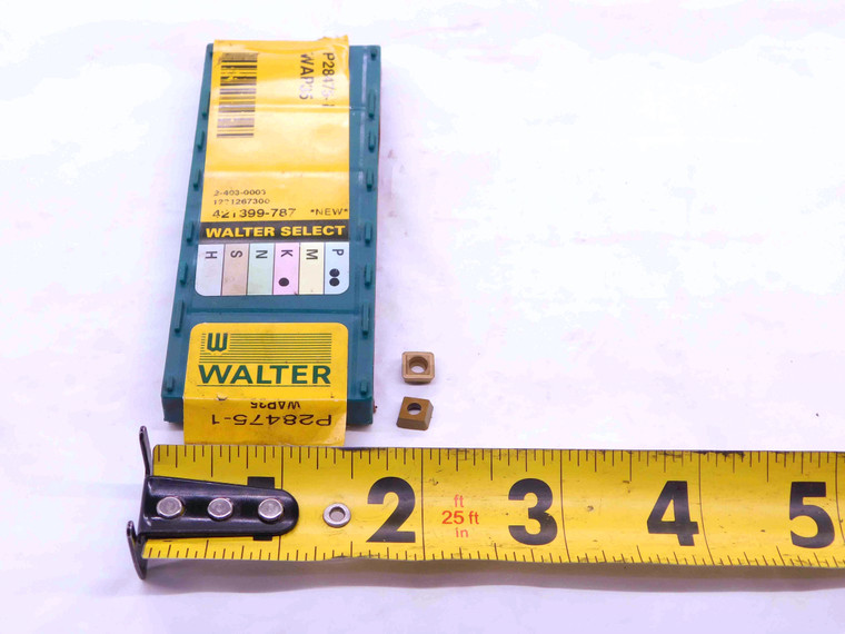 2pcs NEW WALTER P28475-1 WAP35 TiN COATED CARBIDE TURNING INSERTS INDEXABLE - NS4083LVR