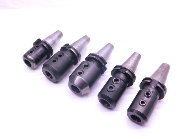 5pcs LOT OF CAT40 1" I.D. SOLID END MILL TOOL HOLDER 1.0 VARIOUS PROJECTIONS - NS4133LVR
