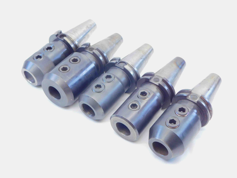 5pc LOT OF CAT40 1" ID SOLID END MILL TOOL HOLDER 1.0 4" PROJECTION LENGTH - NS4134LVR