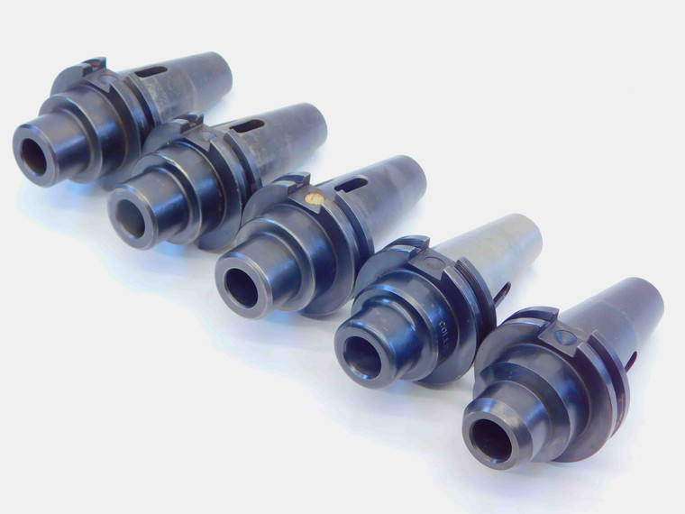 5pc LOT OF CAT40 MORSE TAPER #2 TOOL HOLDERS 2 1/4" PROJECTION MT2 MT#2 - NS4181LVR