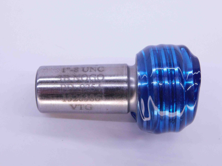 1" 8 UNC 3B VERMONT THREAD PLUG GAGE 1.0 1.00 1.000 NO GO ONLY P.D. = .9254 - DW38703BS5
