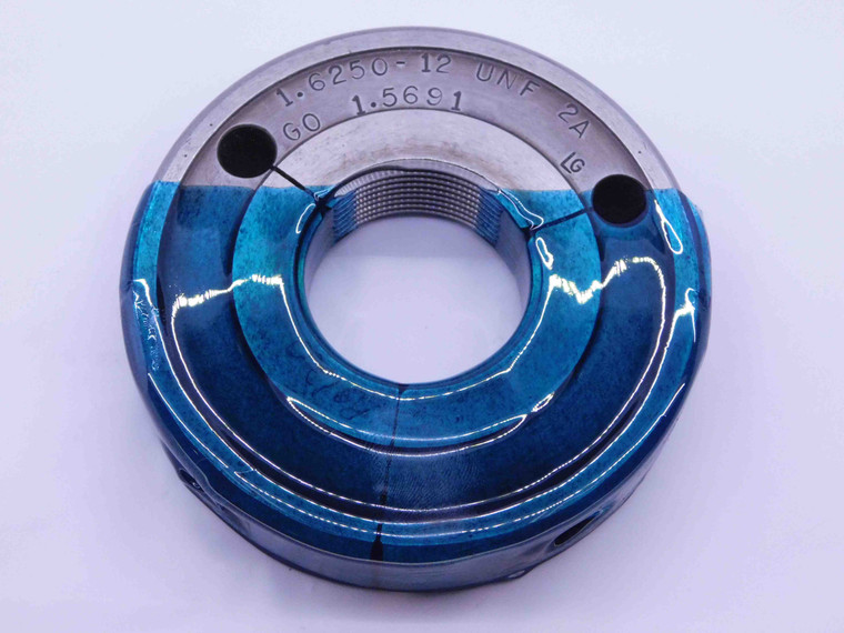 1 5/8 12 UNF 2A THREAD RING GAGE 1.625 1.6250 GO ONLY P.D. = 1.5691 INSPECTION - DW38847LVR