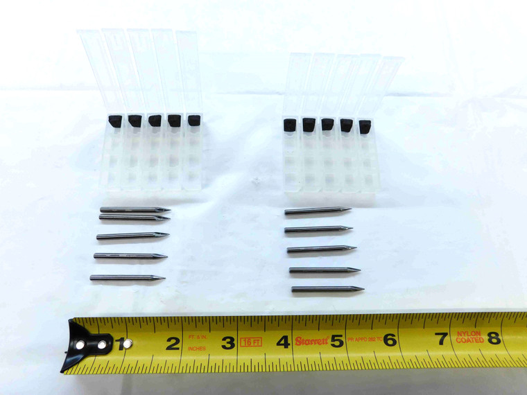 10pcs NEW NTM 1/8" O.D. 1/4 LOC 24 DEG TAPER CARBIDE END MILL 2 FL J#116126 .125 - JG1095CG5